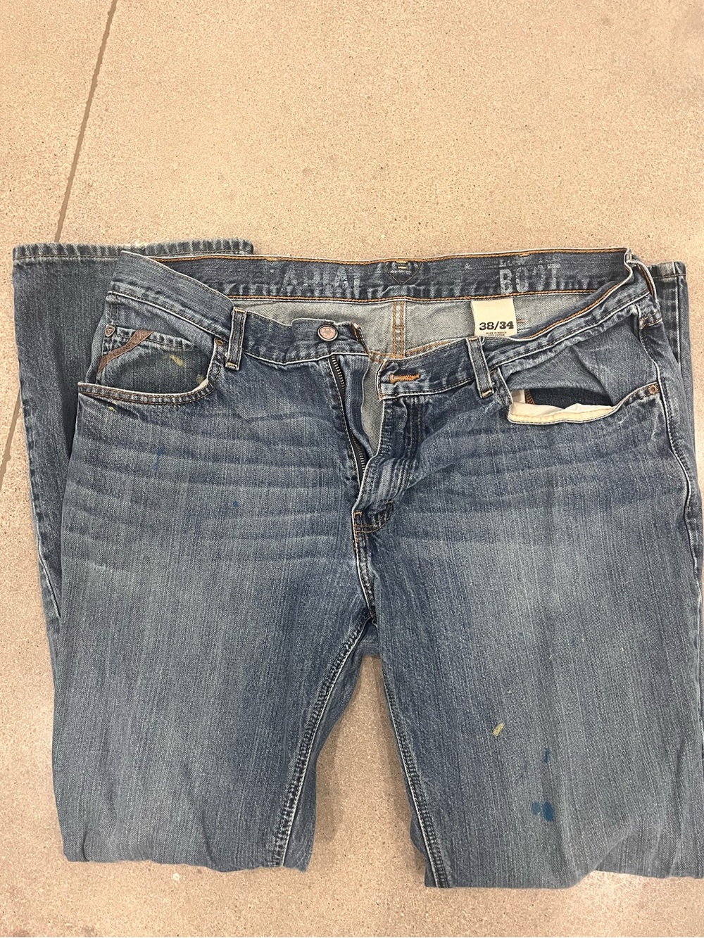Ariat Men's Faded Blue Bootcut Jeans